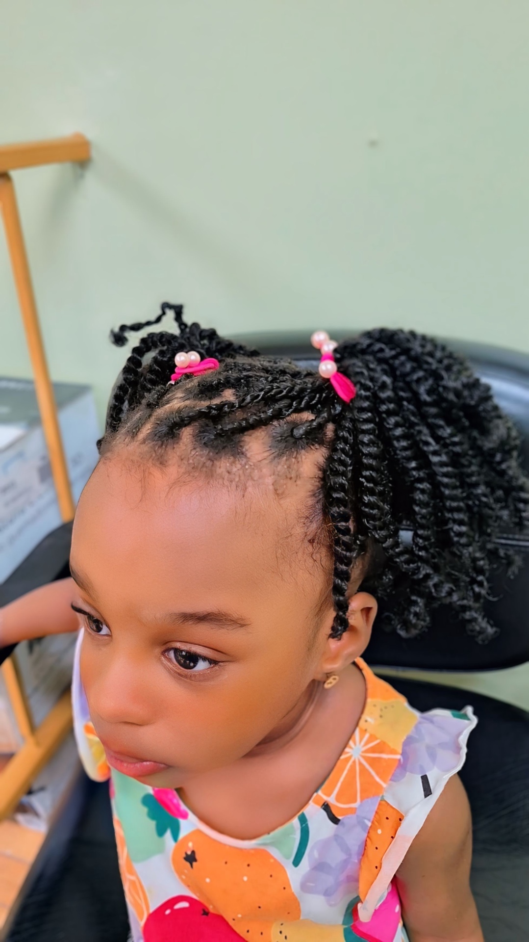 Twist Ponytail with Beads